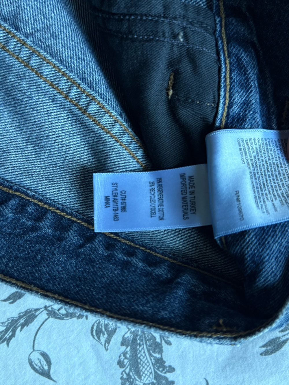 AGOLDE Minka Cargo Wide Leg Jeans in Path Medium Wash Size 22 - Picture 12 of 12